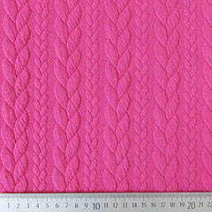 Jacquardjersey Stoff Zopfmuster,�pink