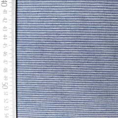 RESTST�CK 50 cm Dekostoff Streifen schmal recycled, natur jeansblau
