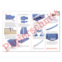 Papierschnittmuster kurze Jacke Stehkragen Damen FRAU CLEO Schnittreif