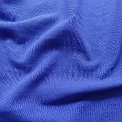 Polo Piqu� Stoff Poloshirt Stoff Baumwolle uni,, kobaltblau