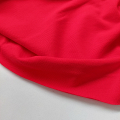 RESTST�CK 28 cm Polo Jersey Stoff Polo Piqu� Jerseystoff T-Shirt Stoff uni, rot