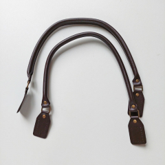 2 Taschenhenkel Kunstleder 63,5 cm eckig zum Ann�hen, dunkelbraun