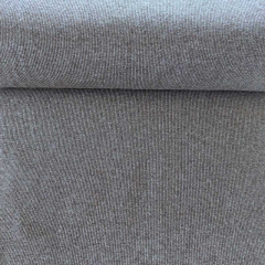 Rippenb�ndchen Stoff Feinripp, anthrazit melange