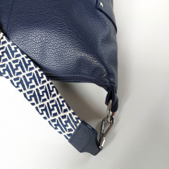 RESTST�CK 43 cm Kunstleder Lederimitat elegante Narbung Taschenherstellung, dunkelblau