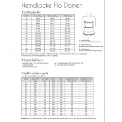 Papierschnittmuster DAMEN HEMDJACKE FLO Fadenk�fer