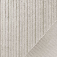 Breitcord Taschenstoff M�belcord Dekostoff Samtstoff, naturwei�
