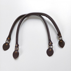 2 Taschenhenkel Kunstleder 63,5�cm oval zum Ann�hen, dunkelbraun