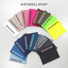 Softshell Stoff Jackenstoff Fleeceabseite uni, dunkelbraun