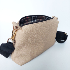 Kunstleder Lederimitat sch�ne Narbung Taschenherstellung, hellbeige