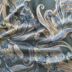Wildlederimitat Fake Suede Paisleymuster, armygr�n