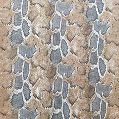 Wildlederimitat Fake Suede Schlangenmuster Animal Print, grau wei� camel