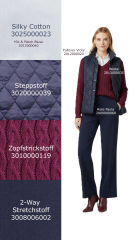 RESTST�CK 98 cm Hosenstoff 2-Way Stretch Wool Touch, dunkelblau