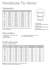 Papierschnittmuster HERREN HEMDJACKE FLO Fadenk�fer