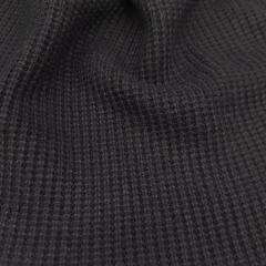 Rippstrick Viskose Meterware uni, schwarz