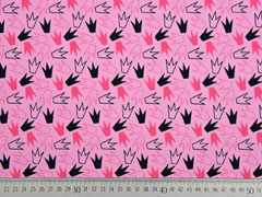 RESTST�CK 152 cm Jersey Kronen, rosa