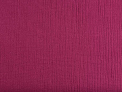 RESTST�CK 50 cm Musselin Stoff Double Gauze uni, bordeaux