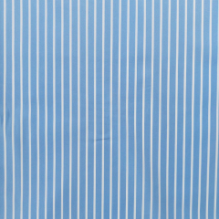 Baumwollstoff mit Stretch L�ngsstreifen, wei� hellblau