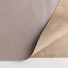 Lederimitat mit Wildleder-Imitat R�cken elastisch, hellbeige
