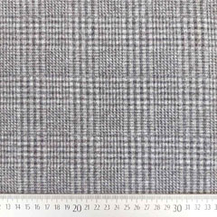 Jacquard Jerseystoff Glencheck, schwarz wei�