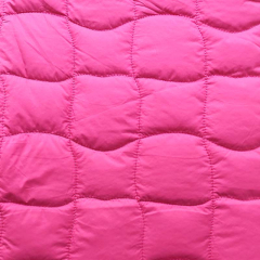 Steppstoff Doubleface Jackenstoff gesteppt - pink neongelb/lime