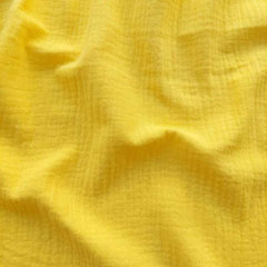 RESTST�CK 74 cm Musselin Stoff Double Gauze uni,�gelb