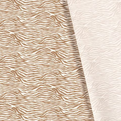 RESTST�CK 184 cm Stretchstoff Bengalin Zebramuster Animal Print, beige creme