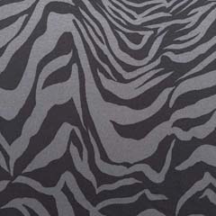 RESTST�CK 260 cm Viskosejersey Stoff Zebramuster Tiger Animal Print, dunkelgrau schwarz