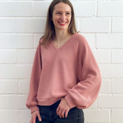 Papierschnittmuster FRAU LIVI Raglansweater Schnittreif