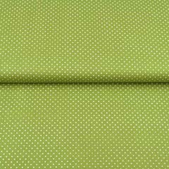 Baumwollstoff kleine Punkte Petite Dots, wei� gelbgr�n