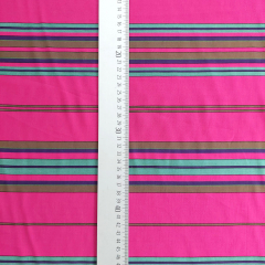 Viskose Stoff Streifen - mint lila braun pink