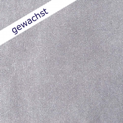 Canvas Stoff gewachst wasserabweisend uni Meterware, mittelgrau