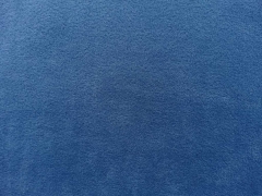 Fleece Stoff Meterware uni, jeansblau