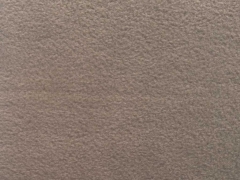 Fleece Stoff Meterware uni, hellbraun