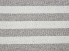 Strickstoff Streifen Glitzer 2 cm, taupe wei�