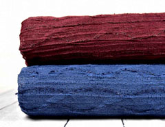 RESTST�CK 230 cm Strickstoff Wellen mit Struktur, bordeauxrot