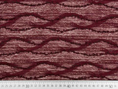 RESTST�CK 230 cm Strickstoff Wellen mit Struktur, bordeauxrot