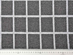 RESTST�CK 65 cm Jacquard Jersey Karomuster Gitternetz, grau meliert