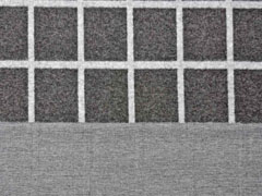 RESTST�CK 65 cm Jacquard Jersey Karomuster Gitternetz, grau meliert