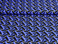 Viskose grafisches Muster italienischer Stil B-WARE , wei� blau schwarz