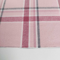 Flanell Stoff Karomuster karierter Baumwollstoff, dunkelaltrosa grau rosa
