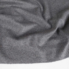 Woll-Kaschmir Stoff Wollstoff Deadstock, grau meliert
