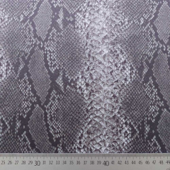 Wildlederimitat Fake Suede Schlangenmuster Animal Print, grau