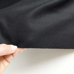 Wollstoff Schurwolle Kaschmir Melton Christian D**r Deadstock uni schwarz