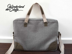 Taschenstoff ROM Canvas strapazierf�hig, taupe meliert