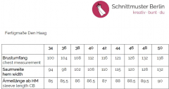 Papierschnittmuster Damen Jacke DEN HAAG Schnittmuster Berlin