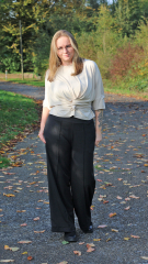 Hosenstoff 2-Way Stretch Wool Touch, cremewei� (Cloud Dancer)