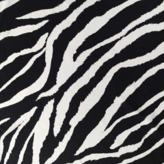 RESTST�CK 114 cm Viskosestoff Popelin Webware Zebramuster Animal Print, schwarz wei�