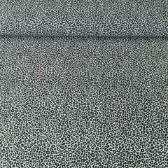 Baumwollstoff kleines Leoparden Muster, schwarz khakgr�n