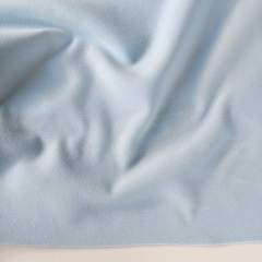 RESTST�CK 96 cm Jackenstoff Mantelstoff Velourstoff Lodenstoff Meterware weich uni - icy blue (hellblau)