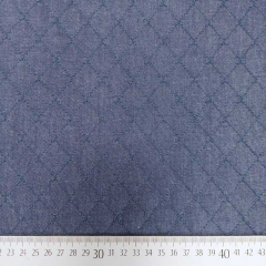 Steppstoff Denim Jeansstoff wattiert zweilagig Futterstoff - jeansblau